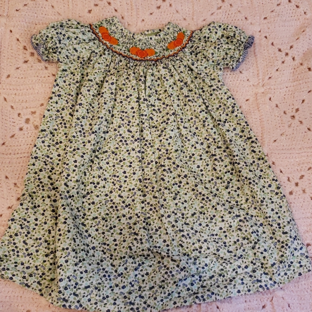 Smocked Pumpkin Dress